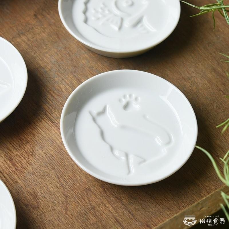 拾拾食器｜(現貨)日本製美濃燒凹凸醬油碟◆陶瓷 醬料碟 貓咪 小碟子 小菜碟 沾醬碟 浮雕 日本醬油碟 台灣現貨 台灣-細節圖7