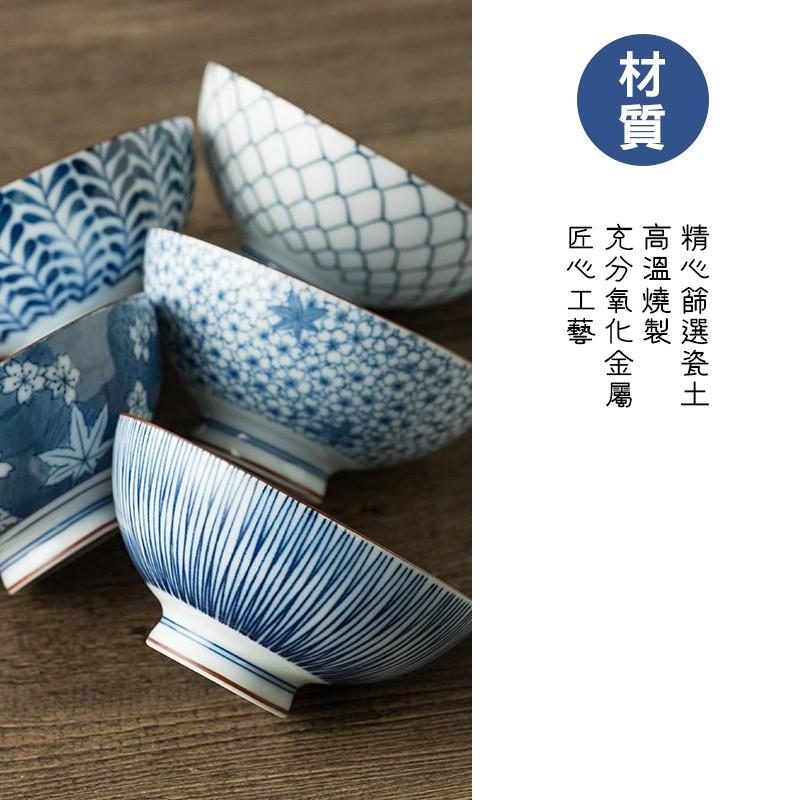 拾拾食器｜(禮盒)日本藍繪變家用陶瓷碗◆飯碗 小碗 湯碗 套組 日本碗 日式碗 禮物 現貨+預購 台灣-細節圖6