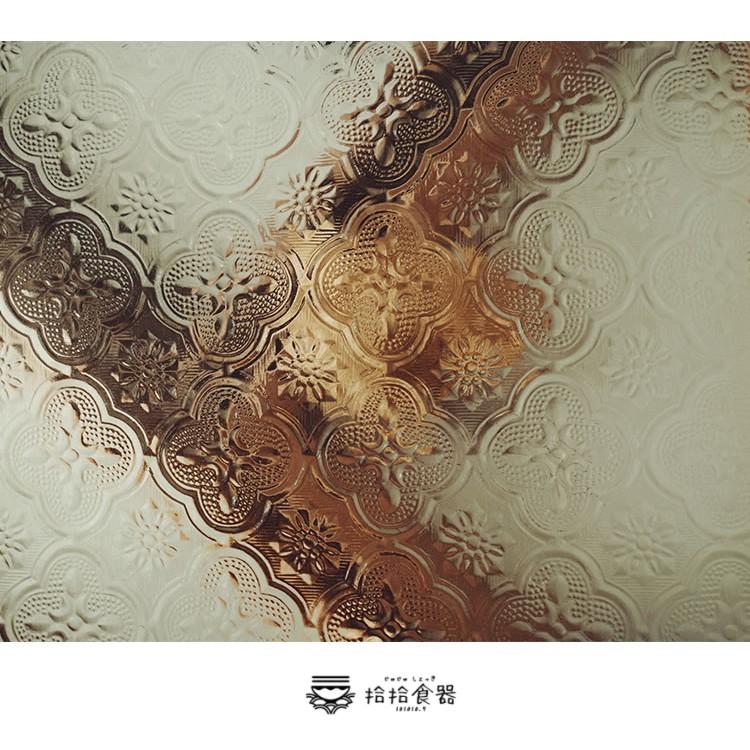 拾拾食器｜復古海棠花老式窗花托盤◆玻璃托盤 玻璃盤 收納盤 實木托盤 置物盤 日本 現貨+預購 台灣-細節圖6