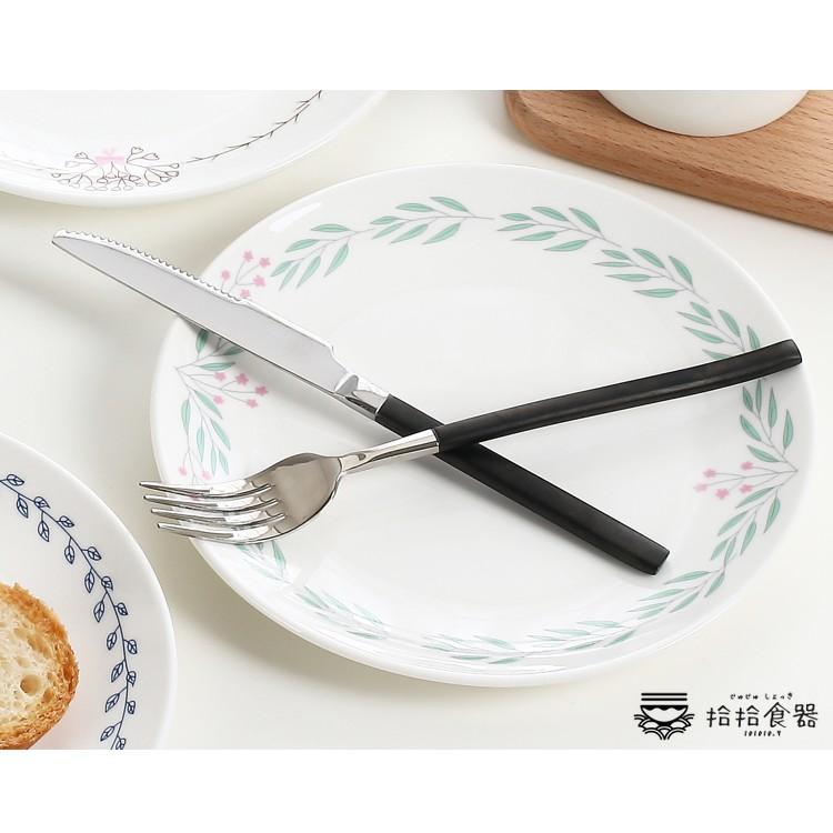 拾拾食器｜(現貨)田園風陶瓷盤◆瓷盤 餐盤 早餐盤 白盤 8吋盤 淺盤 蛋糕盤 麵包盤 擺盤 平盤 日本 台灣現貨 台灣-細節圖5