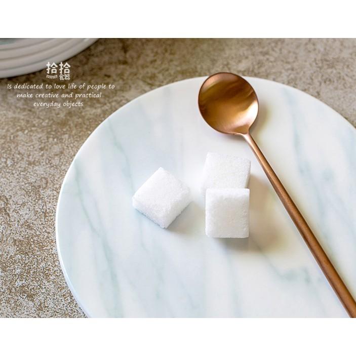 拾拾食器｜(現貨)大理石紋歐式簡約骨瓷家用餐盤◆盤 盤子 瓷盤 陶瓷盤 餐盤 早餐盤 平盤 蛋糕盤 日本 台灣現貨 台灣-細節圖6
