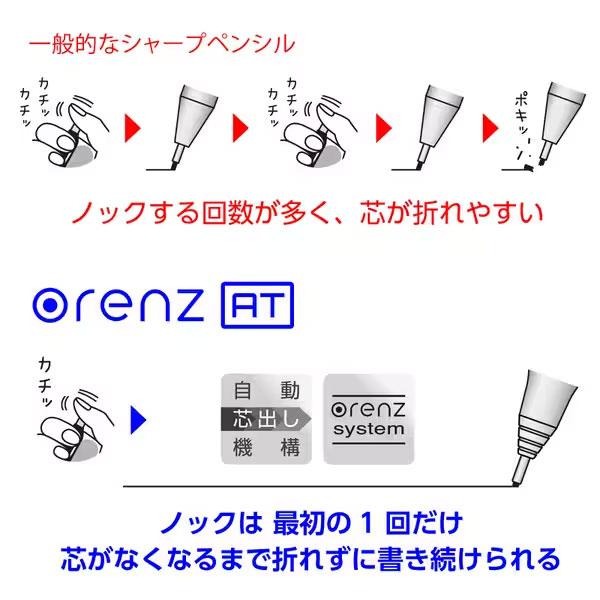 【筆倉】飛龍 Pentel ORENZ AT DUAL GRIP XPP2005 0.5mm 自動出芯 自動鉛筆-細節圖6