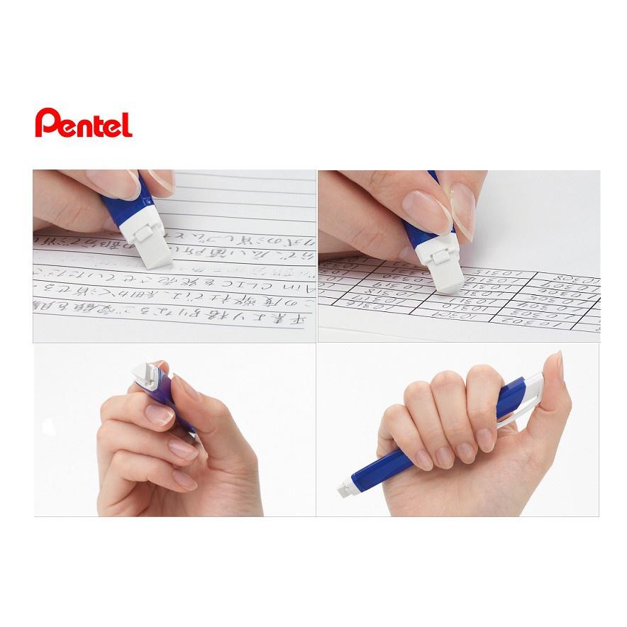 【筆倉】飛龍 Pentel Ain CLIC 三角 筆型 按壓式 橡皮擦 ZE15 / 補充替芯 ZER6-1-細節圖4