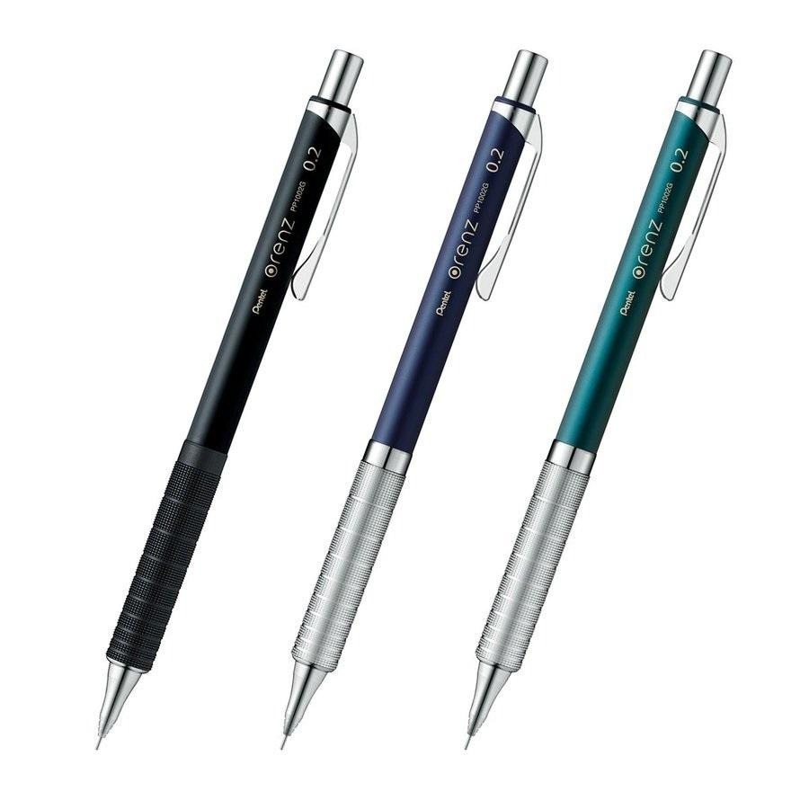 【筆倉】飛龍 Pentel ORENZ METAL GRIP XPP1002G2 金屬款不斷芯自動鉛筆-新版握位-細節圖2