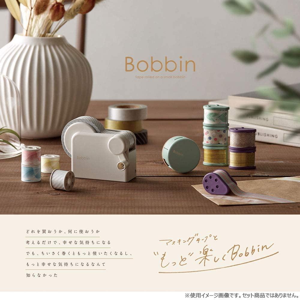 【筆倉】日本國譽 KOKUYO  Bobbin Masking tape 紙膠帶分裝捲軸 (T-B1015W)-6入/盒-細節圖5