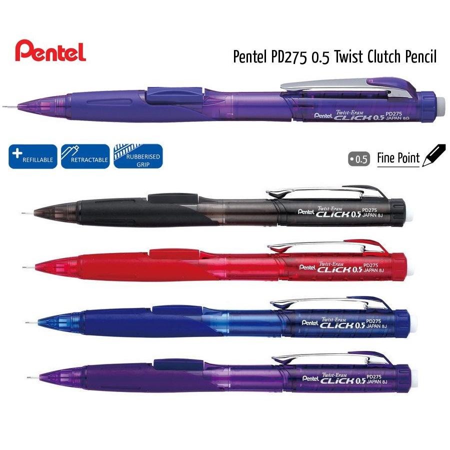 【筆倉】飛龍 Pentel Twist-Erase CLiCK PD275T 0.5mm 側壓自動鉛筆 PD275-細節圖2