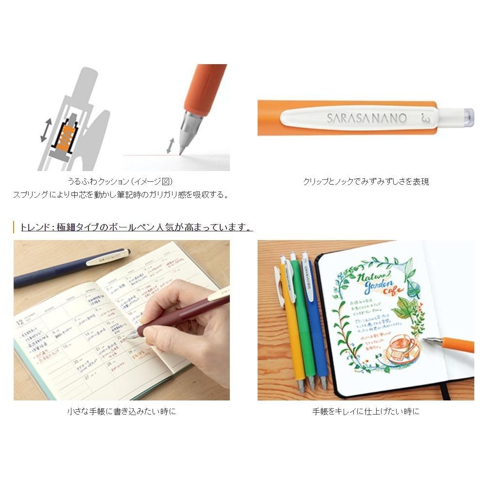 【筆倉】日本斑馬 ZEBRA SARASA NANO JJH72 0.3 (サラサナノ 0.3) 極細 鋼珠筆-細節圖6