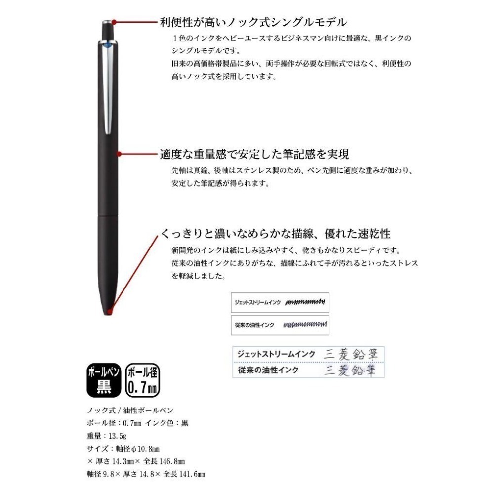 【筆倉】日本三菱 UNI JETSTREAM PRIME SXN-2200 0.5mm / 0.7mm 原子筆-細節圖5