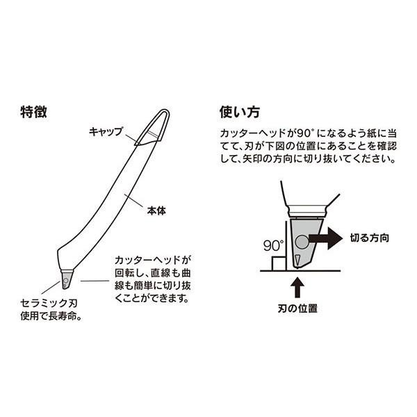 【筆倉】日本 MIDORI 360° 裁切專用陶瓷刀 雜誌報紙剪報利器-細節圖5