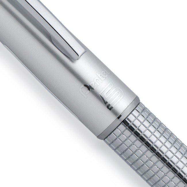 【筆倉】飛龍 Pentel P1035-ZKS KERRY 0.5mm 限定銀 鋼筆型高級自動鉛筆-細節圖3