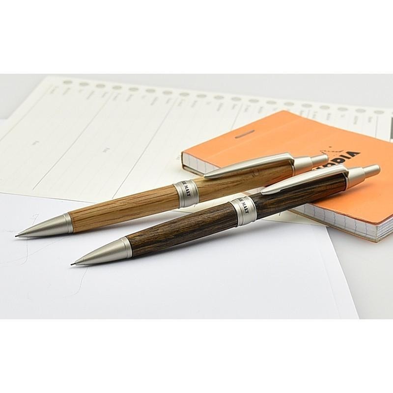 【筆倉】日本三菱 UNI PURE MALT M5-1025 0.5mm 橡木桶材自動鉛筆-細節圖3