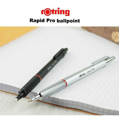 【筆倉】德國 紅環 rOtring Rapid Pro 原子筆 (黑 / 銀 兩色可選)