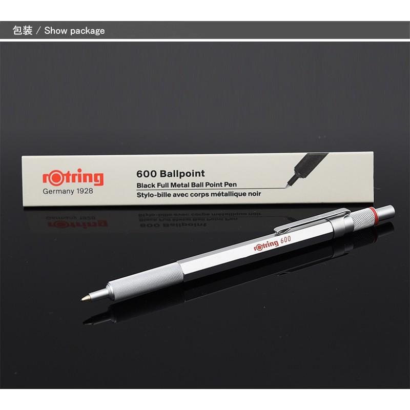 【筆倉】德國 紅環 rOtring 600 原子筆 (黑 / 銀 兩色可選)-細節圖2