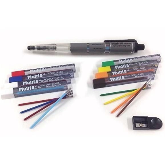 【筆倉】飛龍 Pentel Multi8 PH802ST 設計家專用8色套筆 (內含8色補充筆芯)-細節圖3