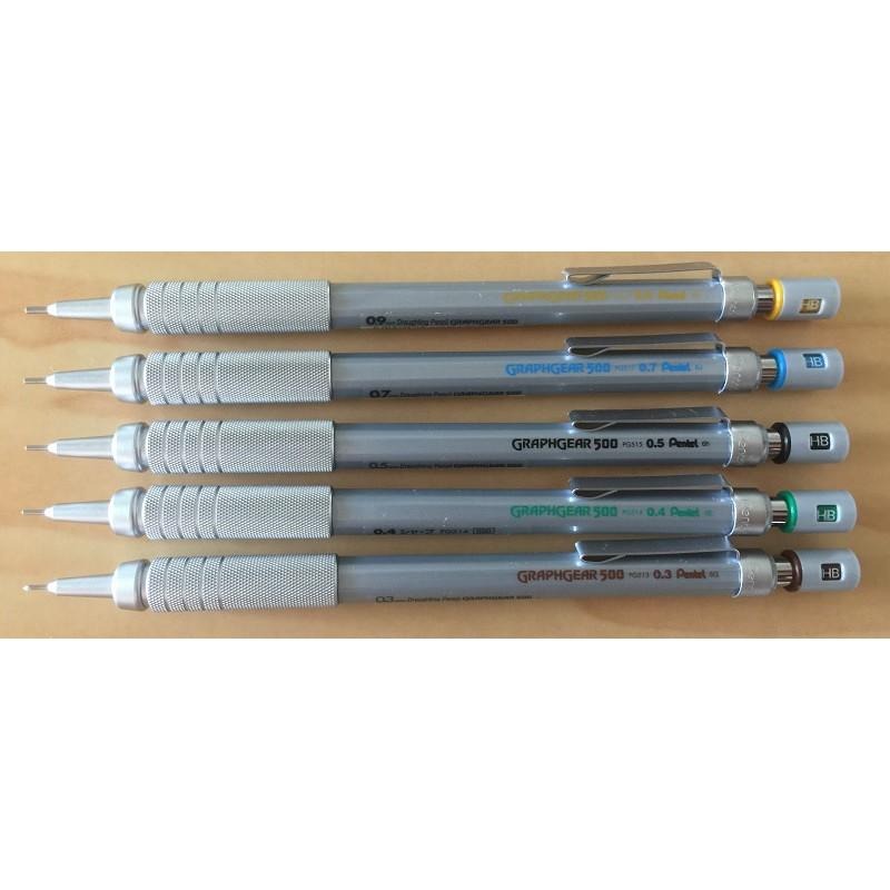 【筆倉】飛龍 Pentel GRAPHGEAR 500 製圖鉛筆 (PG513、514、515、517、519)-細節圖2