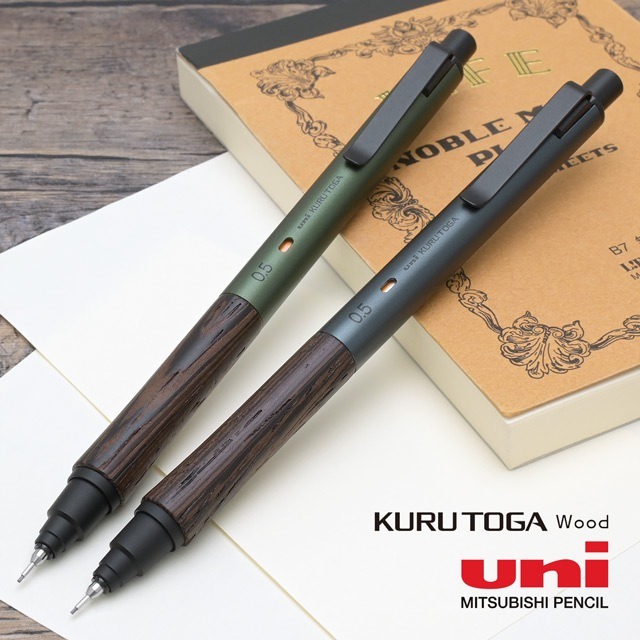 【筆倉】日本三菱 UNI KURU TOGA Wood M5-KW 原木握柄金屬筆桿 旋轉自動鉛筆-細節圖9