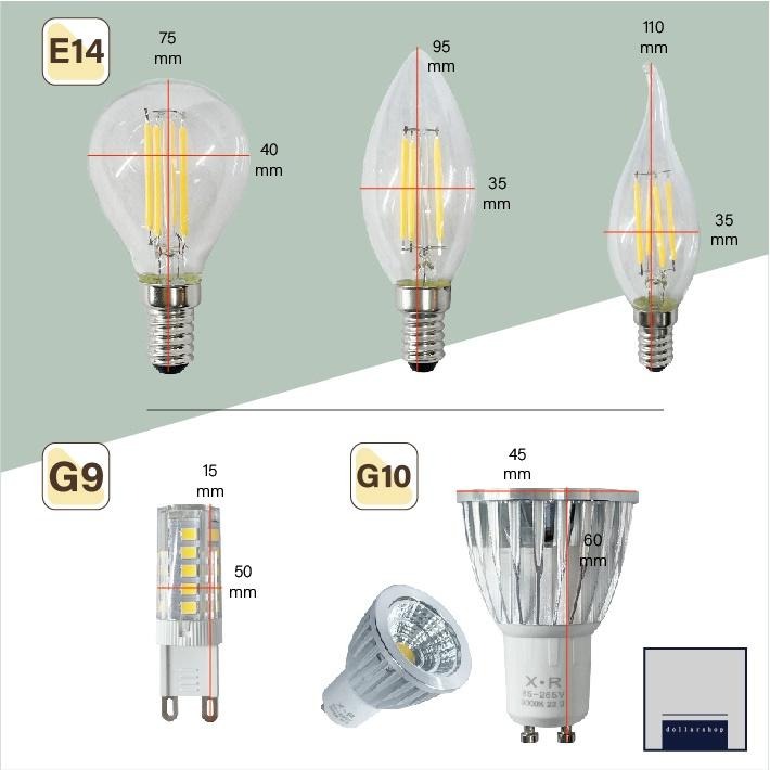 LED G9 G10 E14 5瓦 4瓦 特殊燈泡 拉尾燈泡 尖頭 仿鎢絲 藝術燈專用燈泡 玉米燈 豆燈 現貨-細節圖2