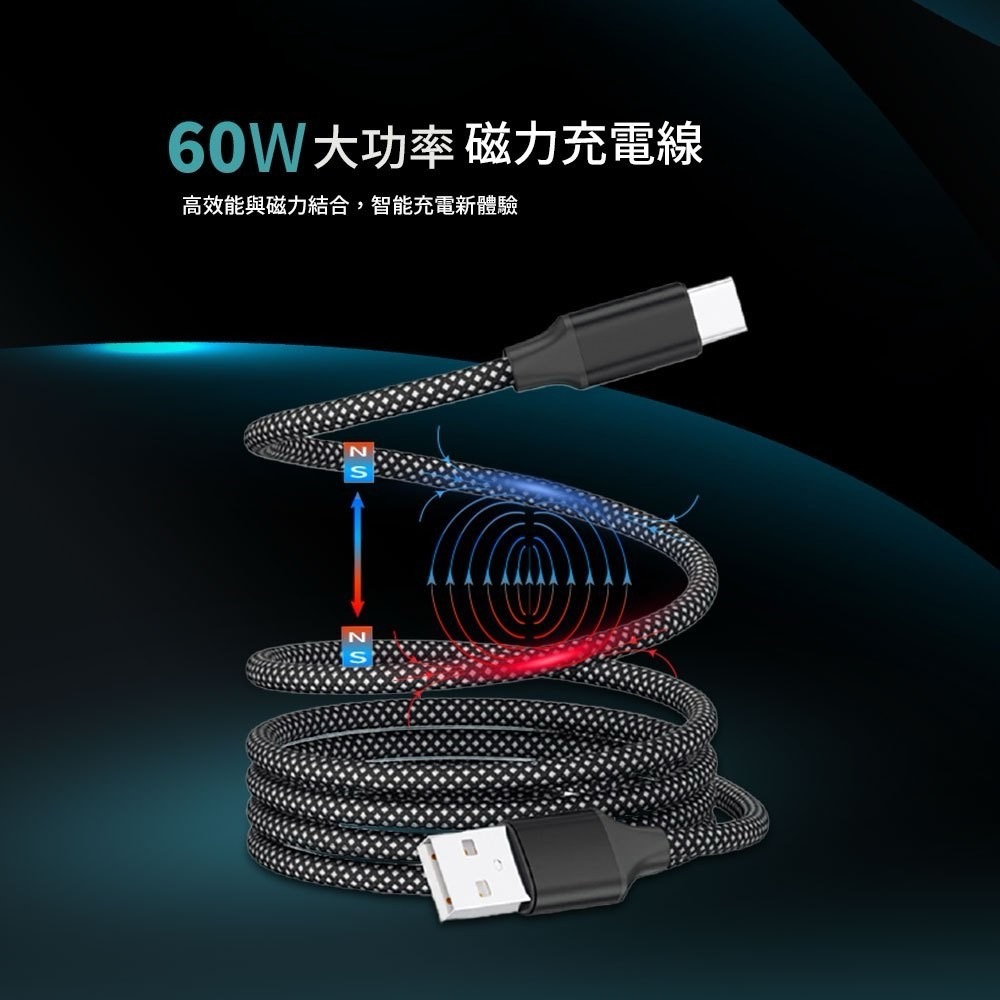 MCK科技D31-60w磁吸充電線-細節圖3