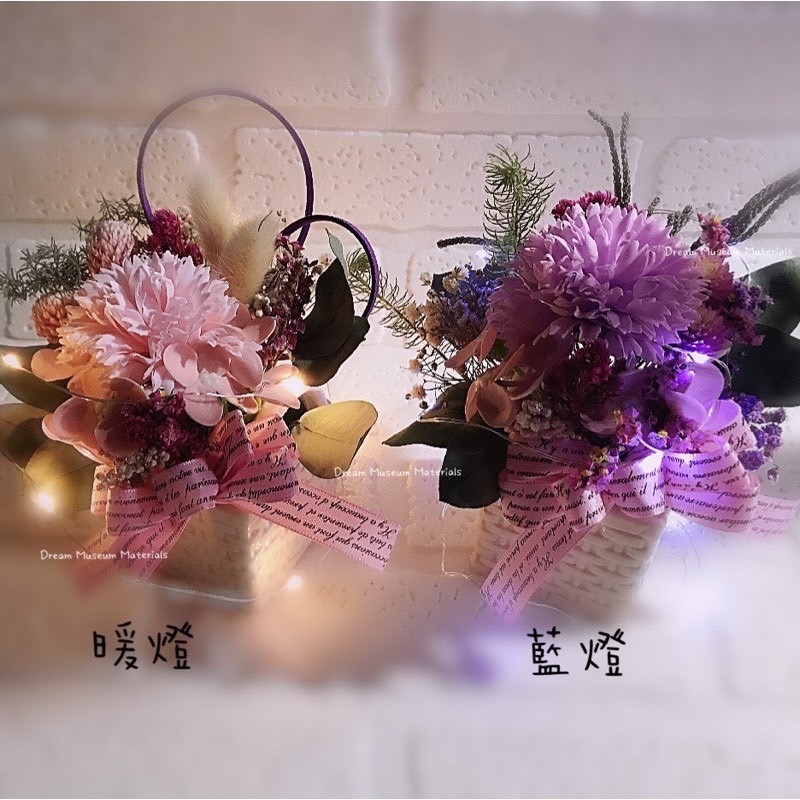 康乃馨香皂花x乾燥花 盆花 母親節禮物 母親節盆花 客製化盆花 乾燥花 涵蒔巧藝工作室-細節圖5