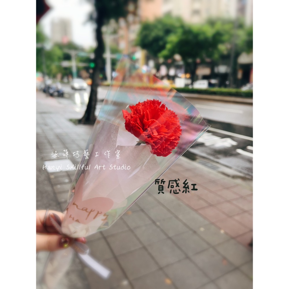 單支康乃馨香皂花束 單支花束 母親節禮物 補習班 公司訂購 涵蒔巧藝工作室-規格圖6