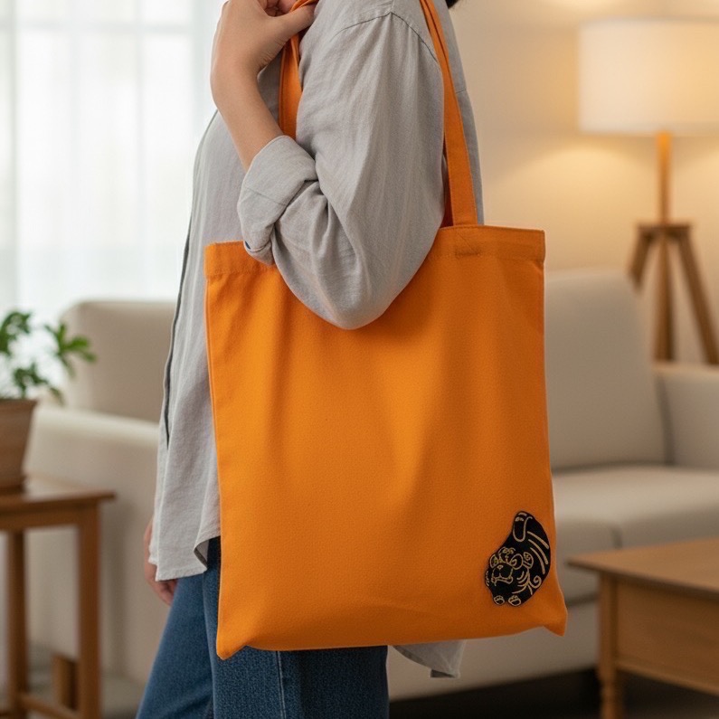 好逑小虎爺刺繡帆布袋、杯袋、零錢包、隨身礦包-細節圖8