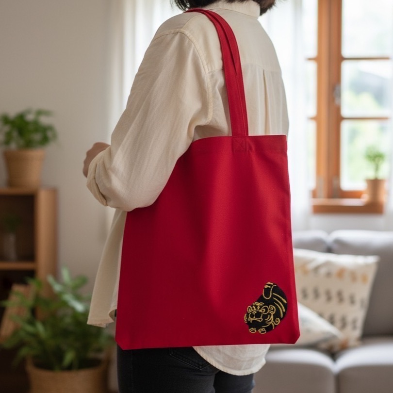 好逑小虎爺刺繡帆布袋、杯袋、零錢包、隨身礦包-規格圖9