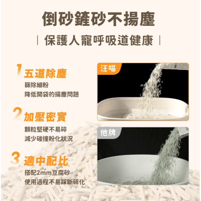 汪喵星球｜益生菌消臭無痕砂｜益生菌消臭瞬凝木薯砂｜2.4KG｜貓砂 貓咪 汪喵貓砂-細節圖5
