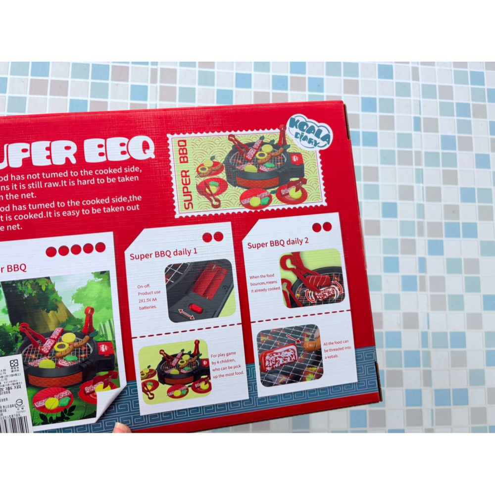 電動烤肉爐 BBQ 烤肉玩具 多人中秋玩具 雙人競賽 家家酒玩具 桌遊 益智玩具-細節圖2