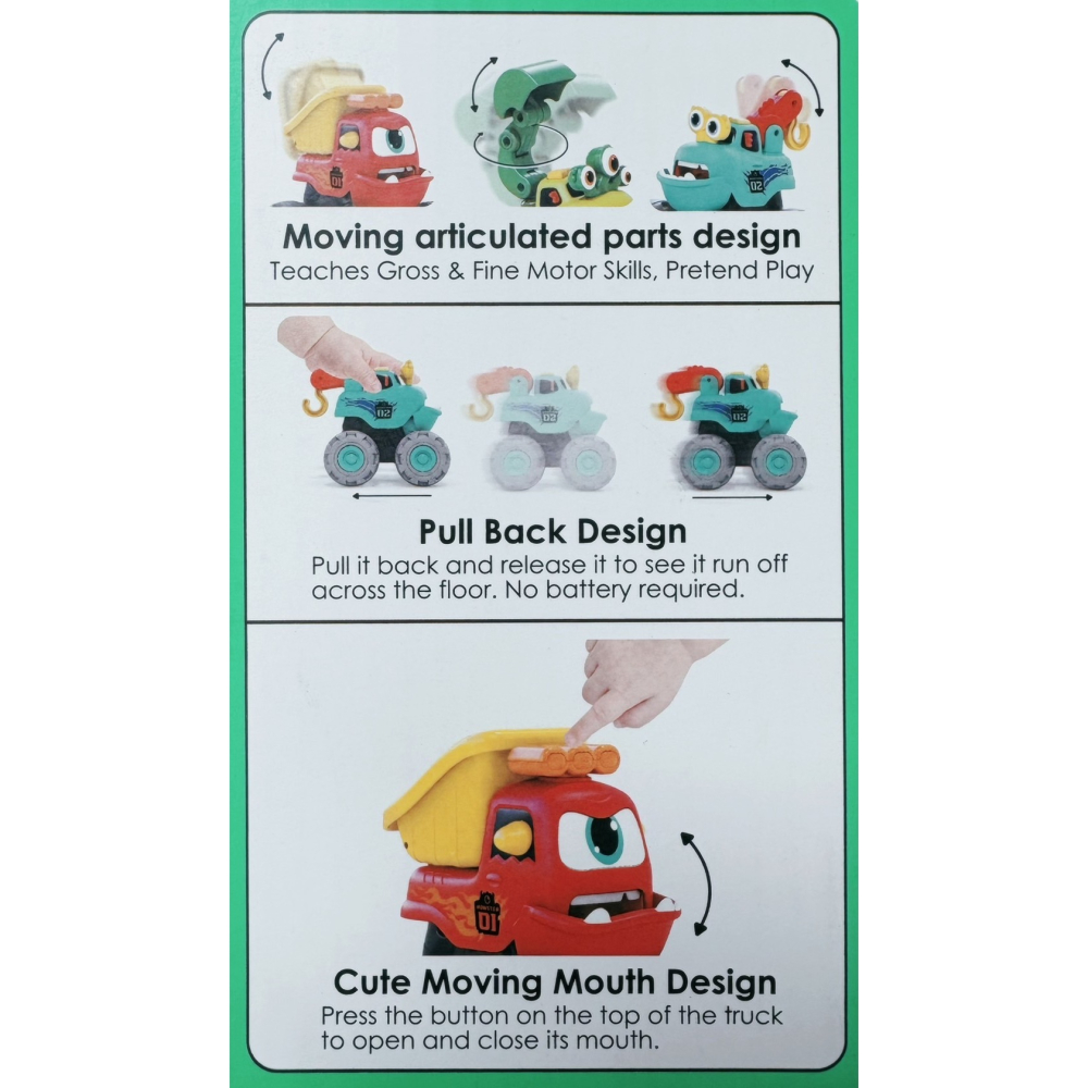 【匯樂】怪獸 工程車三入組-細節圖2