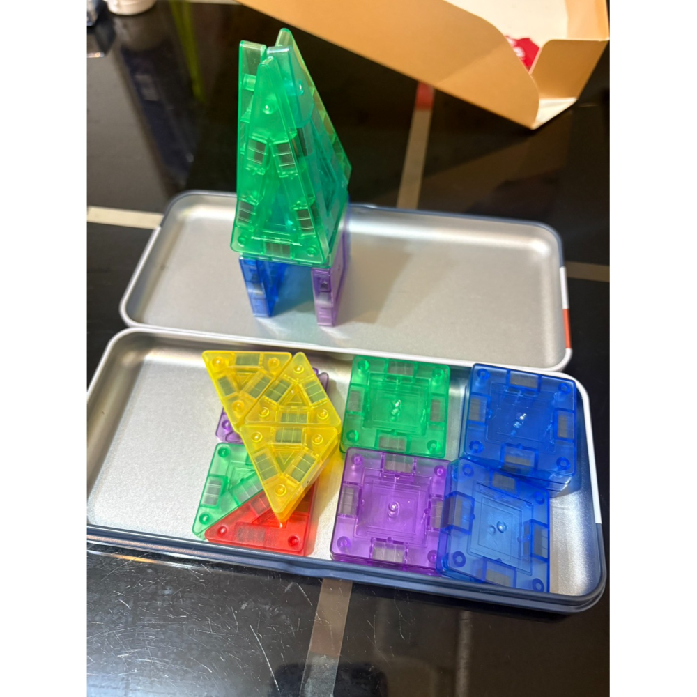 口袋 26P 磁力片 糖果小磁片 小糖果磁力片 迷你磁力片 迷你炫彩磁力片-細節圖2