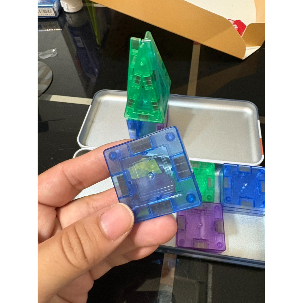 口袋 26P 磁力片 糖果小磁片 小糖果磁力片 迷你磁力片 迷你炫彩磁力片-細節圖3