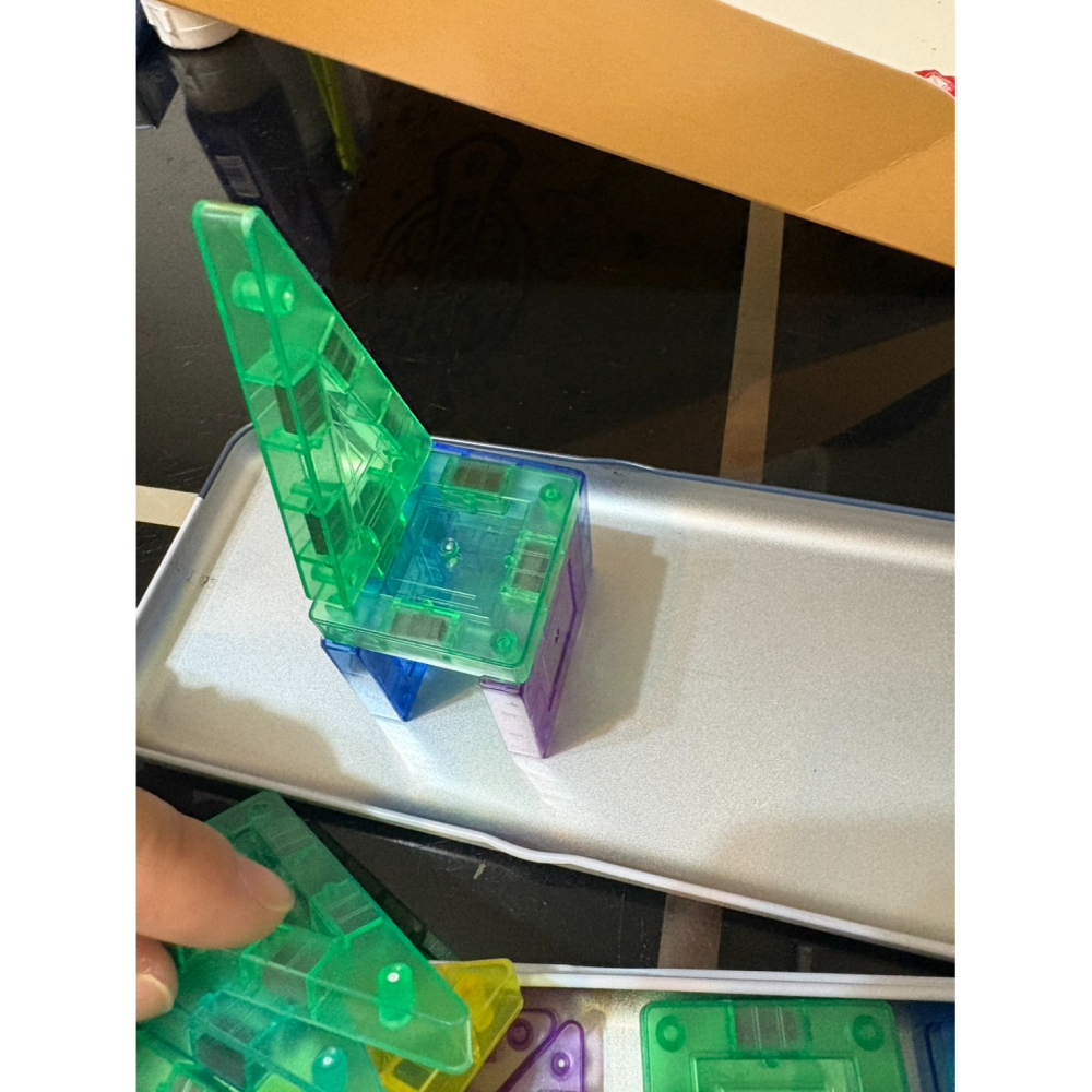 口袋 26P 磁力片 糖果小磁片 小糖果磁力片 迷你磁力片 迷你炫彩磁力片-細節圖4