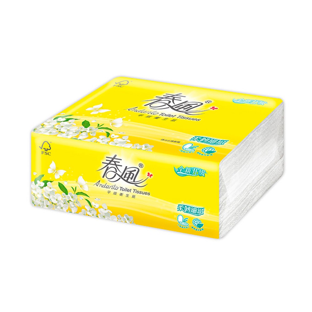 春風 平版衛生紙 300張x6包/串-細節圖2