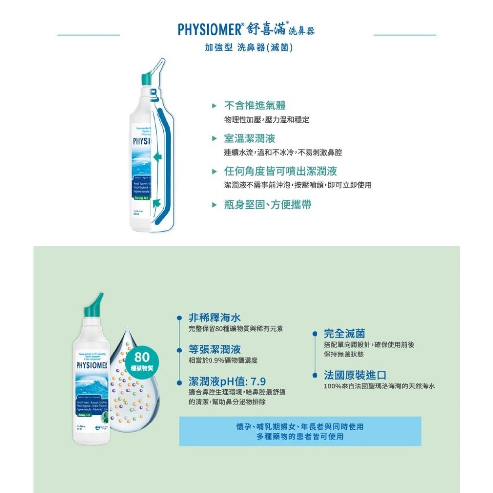 【舒喜滿】洗鼻器 溫和型(115ml)/一般型(135ml)/加強型(210mL)《康宜庭藥局》-細節圖6