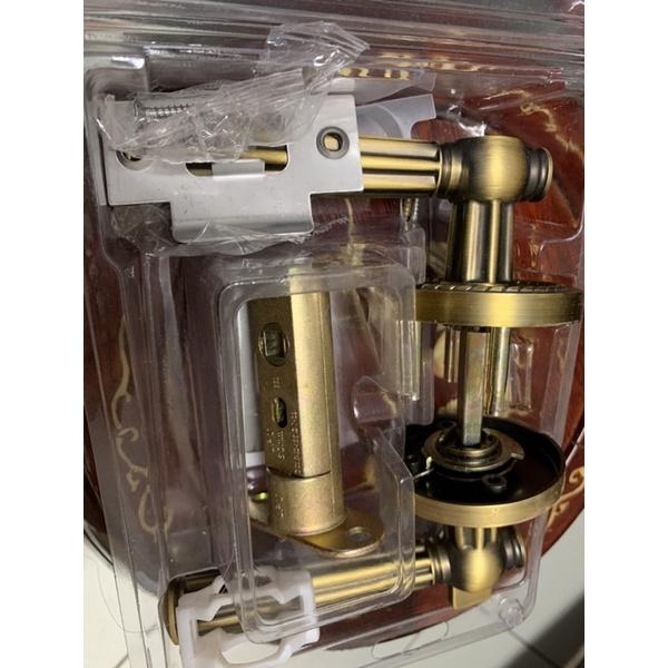 《全新》特力屋Kwikset日規古典浴廁鎖黃古銅SD5815H-BK-細節圖2