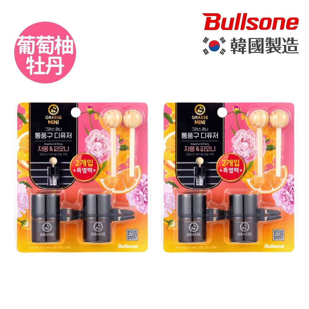 Bullsone GRASSE 格拉斯mini精緻木質擴香 2入組-規格圖1