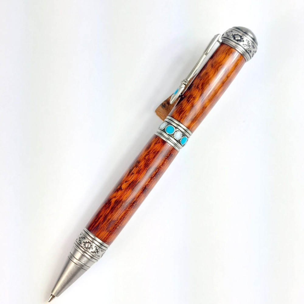 蛇紋木旋轉原子筆/手工原子筆/KOBE手工筆-細節圖2