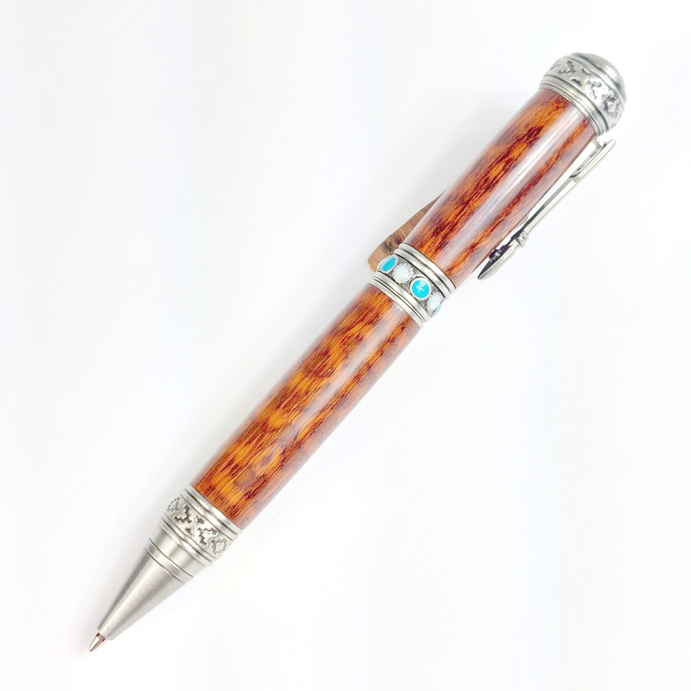 蛇紋木旋轉原子筆/手工原子筆/KOBE手工筆-細節圖3