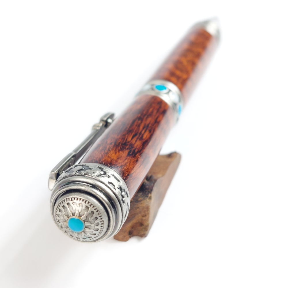 蛇紋木旋轉原子筆/手工原子筆/KOBE手工筆-細節圖5