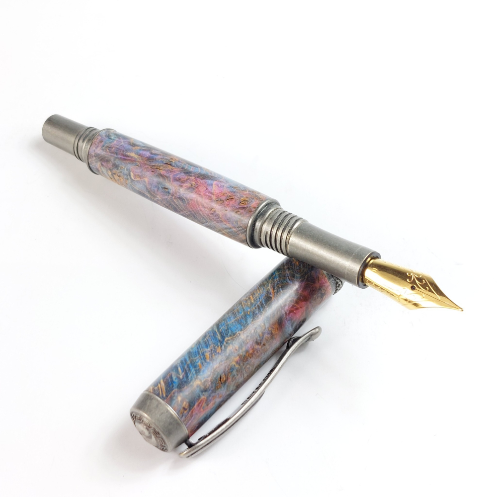 穩定木太極鋼筆/手工鋼筆/KOBE手工筆-細節圖2