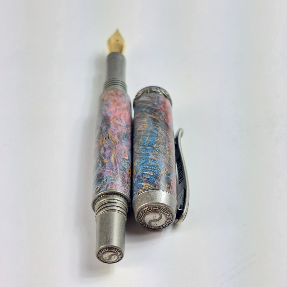 穩定木太極鋼筆/手工鋼筆/KOBE手工筆-細節圖4