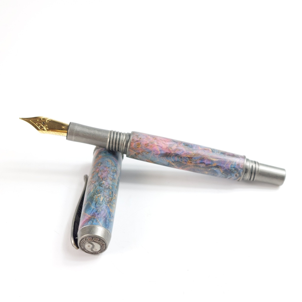 穩定木太極鋼筆/手工鋼筆/KOBE手工筆-細節圖5