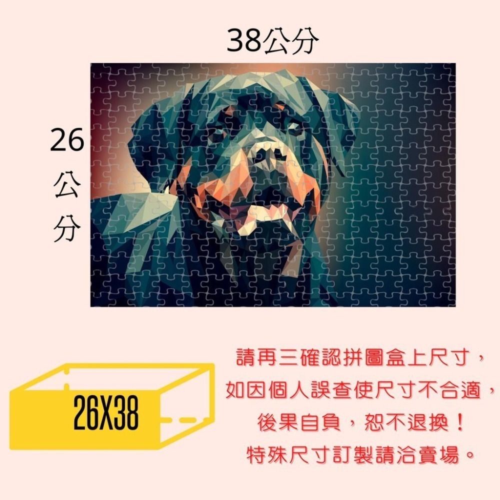 【MIT框販 300片拼圖框】26公分X 38公分｜現代簡約相框｜相片框 拼圖框 證件框 正方形 各樣尺寸皆可訂製-細節圖3