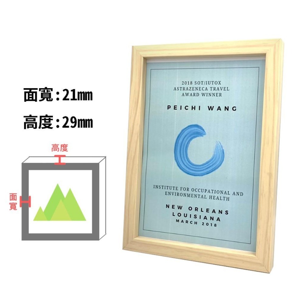 【MIT框販】4色 素色質感相框｜一個可以立正站好的框！相片框 拼圖框 證件框 各樣尺寸皆可訂製 方形框-細節圖4