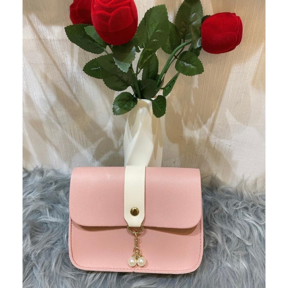 💗秋冬韓版素面鎖扣鏈條小方包單肩簡約女包💗-細節圖2