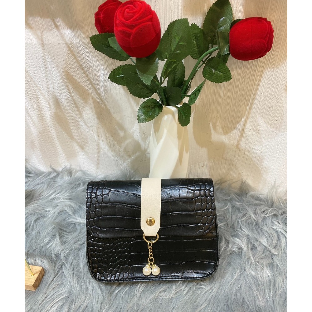 💗秋冬韓版素面鎖扣鏈條小方包單肩簡約女包💗-規格圖7