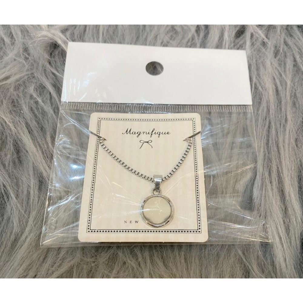 SR-月光藍圓形吊墜項鍊-細節圖3