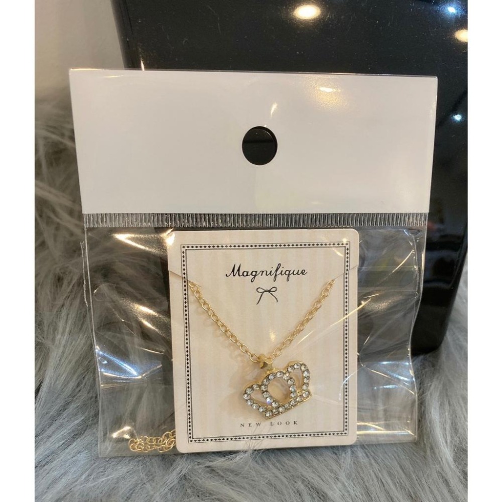 👑正韓輕奢高級感滿鑽皇冠造型鎖骨鏈頸鏈👑-細節圖2