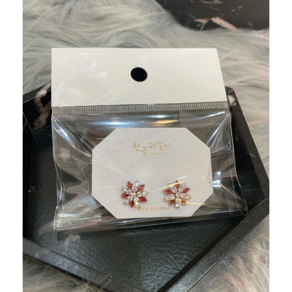 ❄️韓款雪花滿鑽輕奢時尚ins風優雅耳釘❄️-細節圖2