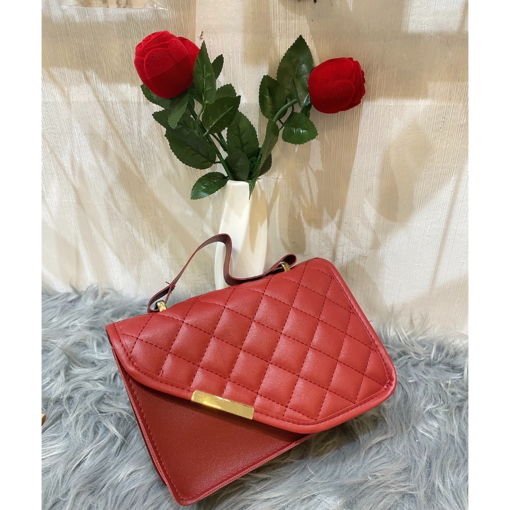 新款手提單肩百搭小包👑菱格紋小方包👑-規格圖3